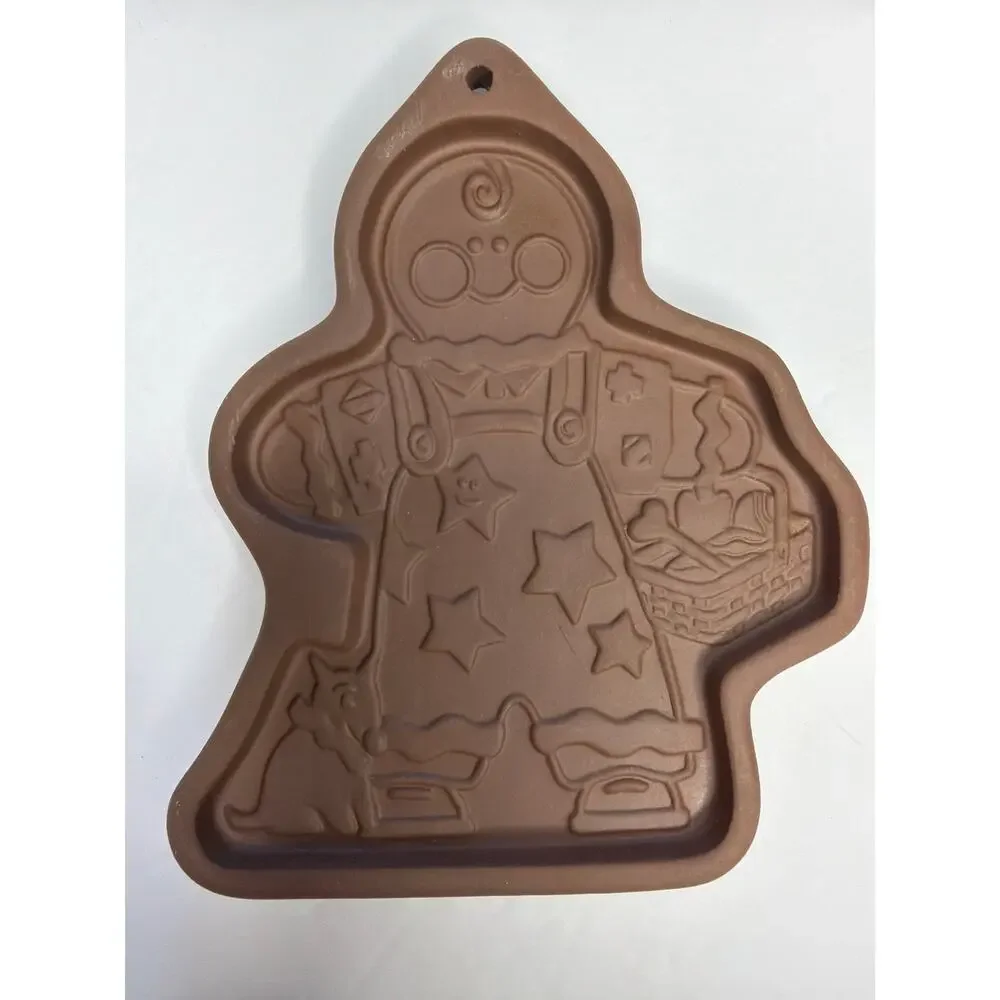 Longaberger Basket Pottery Roger 2000 Gingerbread Cookie Mold Ornament Christmas